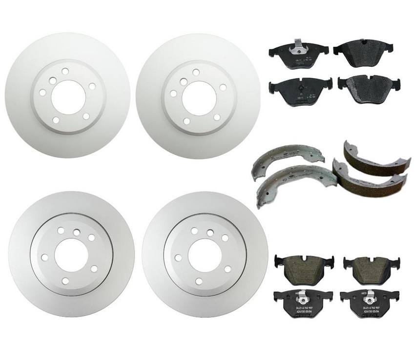 BMW Brake Kit - Pads and Rotors Front &  Rear (324mm/320mm)